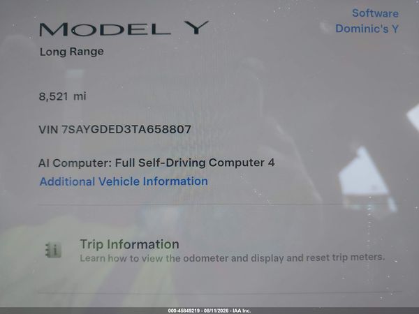 2026 TESLA MODEL Y PREMIUM/REAR-WHEEL DRIVE — I118