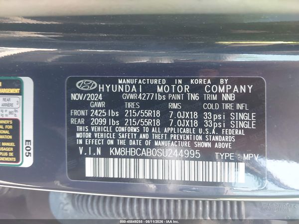 2025 HYUNDAI KONA SEL — I9