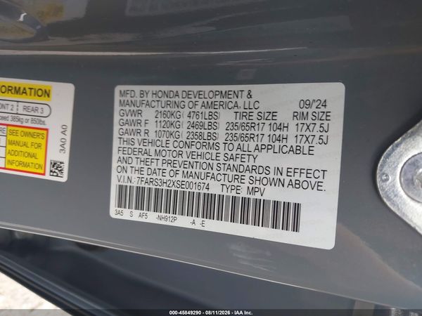 2025 HONDA CR-V LX 2WD