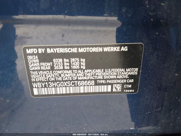 2025 BMW I5 XDRIVE40