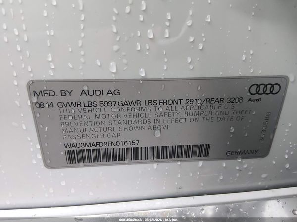 2015 AUDI A8 L 3.0 TDI