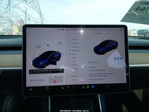 2018 TESLA MODEL 3 LONG RANGE/MID RANGE