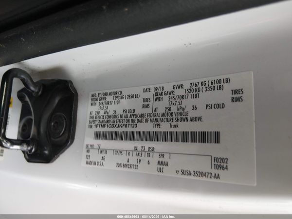 2018 FORD F-150 XL