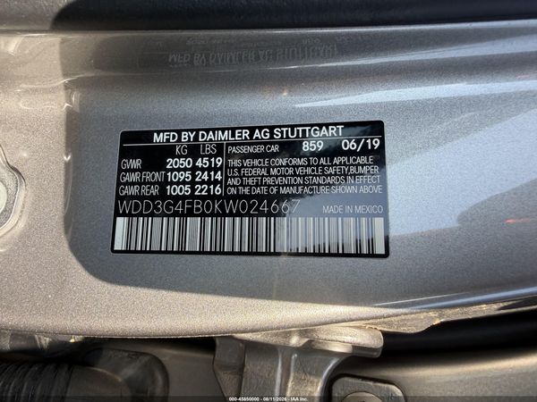 2019 MERCEDES-BENZ A 220 4MATIC