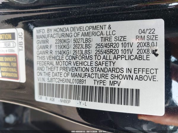 2022 ACURA RDX A-SPEC PACKAGE