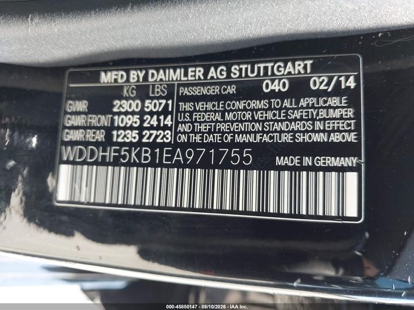 2014 MERCEDES-BENZ E 350 E350