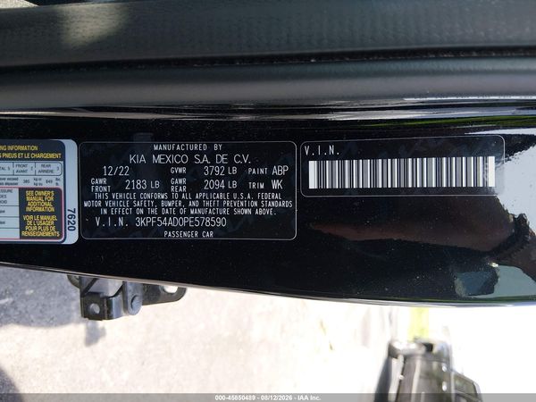 2023 KIA FORTE GT-LINE
