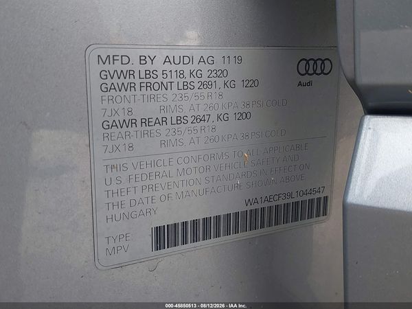 2020 AUDI Q3