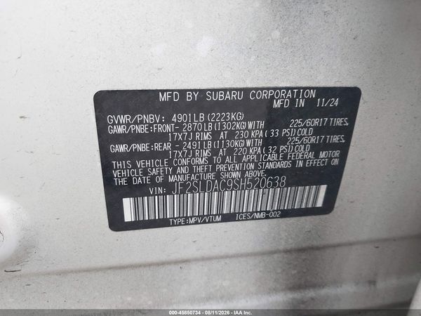 2025 SUBARU FORESTER Base Plus