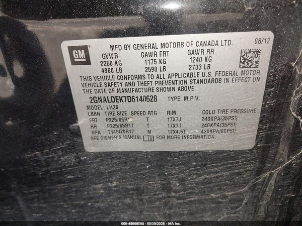 2013 CHEVROLET EQUINOX 1LT — I9