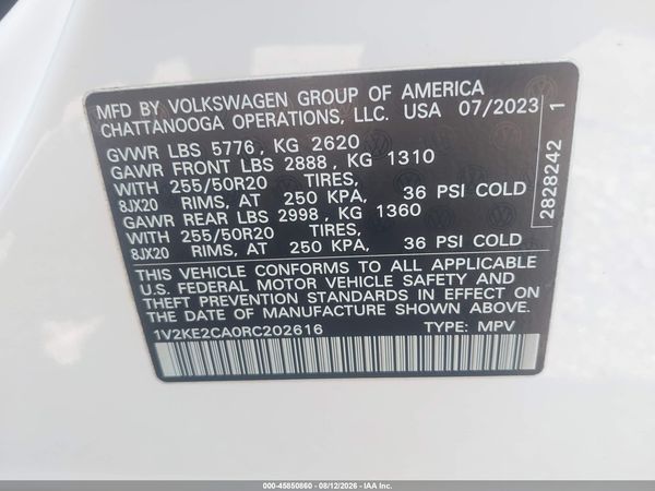 2024 VOLKSWAGEN ATLAS CROSS SPORT 2.0T SE W/TECHNOLOGY — I9