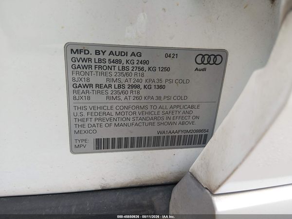 2021 AUDI Q5