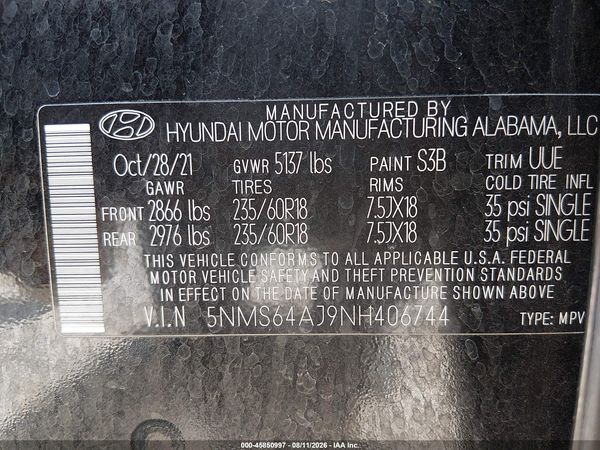2022 HYUNDAI SANTA FE SEL