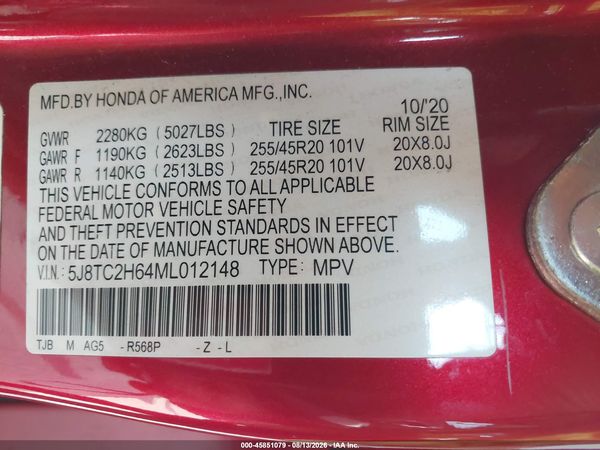 2021 ACURA RDX A-SPEC PACKAGE