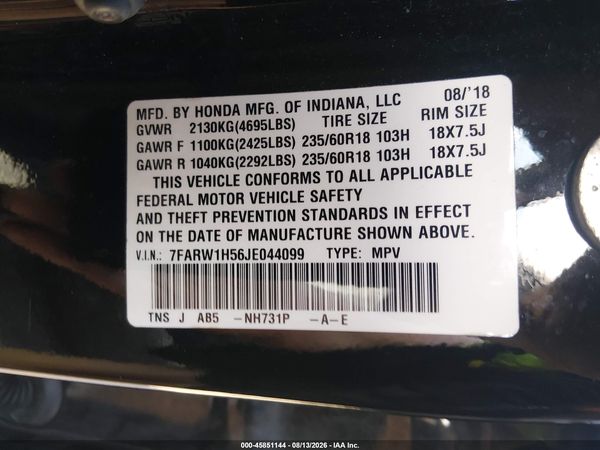 2018 HONDA CR-V EX