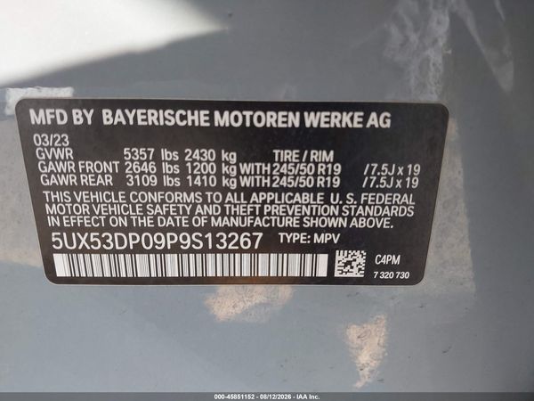 2023 BMW X3 XDRIVE30I