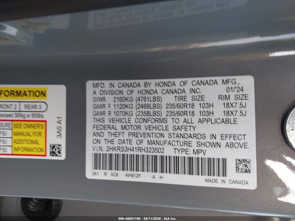 2024 HONDA CR-V EX 2WD