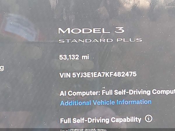 2019 TESLA MODEL 3