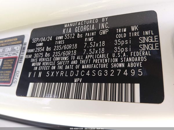 2025 KIA SORENTO S