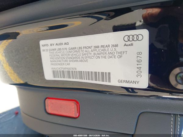 2023 AUDI S5 SPORTBACK — I9
