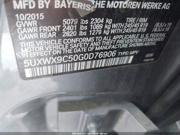 2016 BMW X3 XDRIVE28I