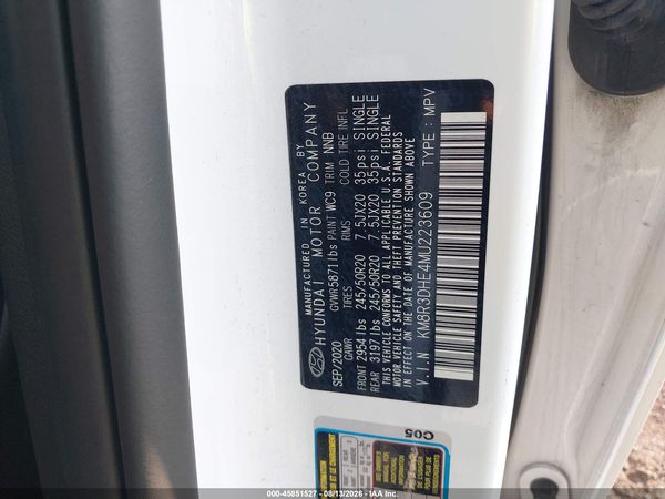 2021 HYUNDAI PALISADE SEL