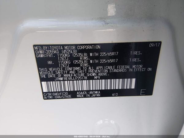 2018 TOYOTA RAV4 XLE