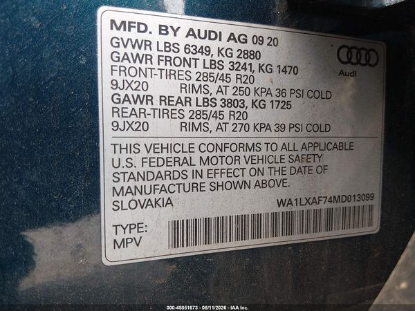 2021 AUDI Q7