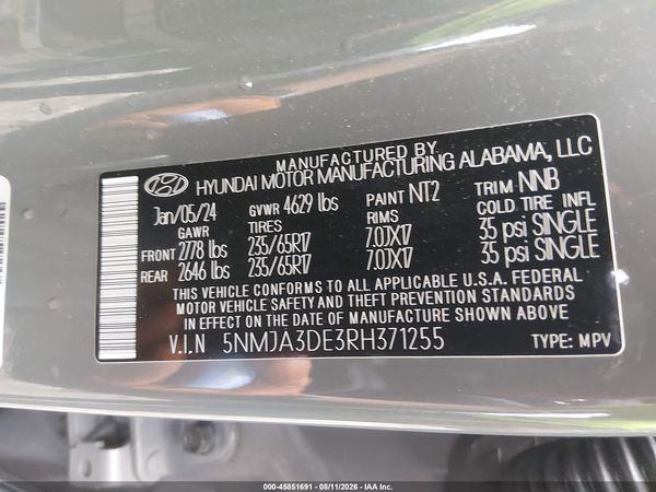 2024 HYUNDAI TUCSON SE