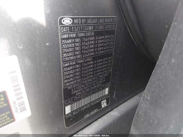 2017 LAND ROVER DISCOVERY HSE