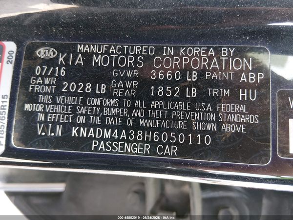 2017 KIA RIO LX — I9