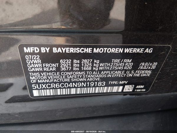 2022 BMW X5 XDRIVE40I