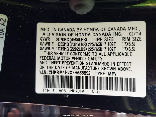 2014 HONDA CR-V EX-L