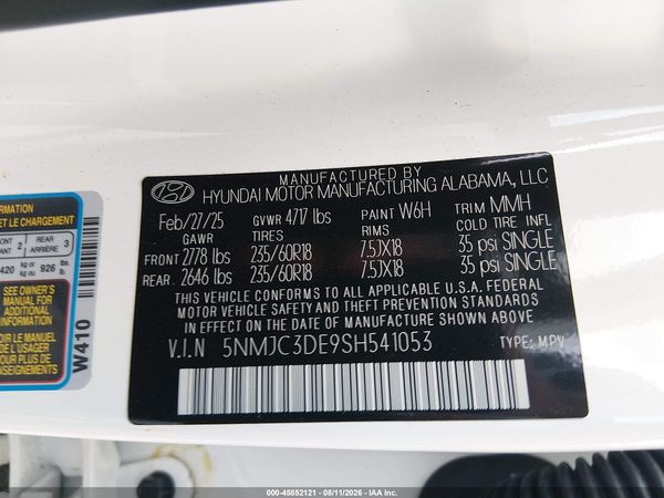2025 HYUNDAI TUCSON SEL CONVENIENCE