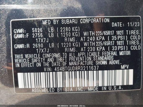 2024 SUBARU OUTBACK WILDERNESS