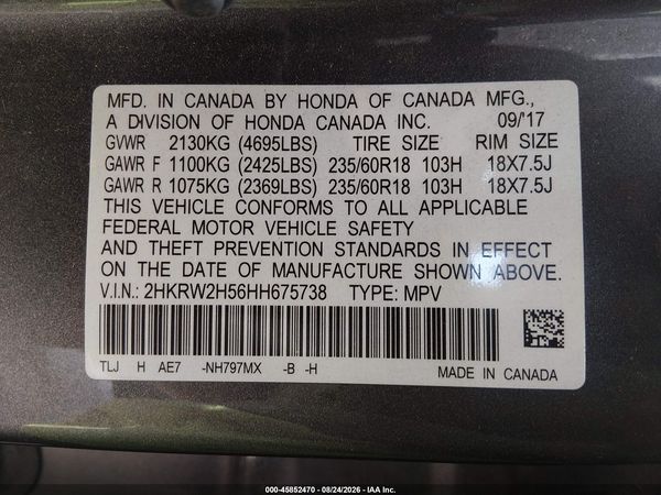 2017 HONDA CR-V EX