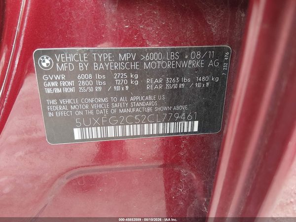 2012 BMW X6 XDRIVE35I
