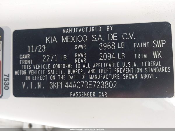 2024 KIA FORTE GT