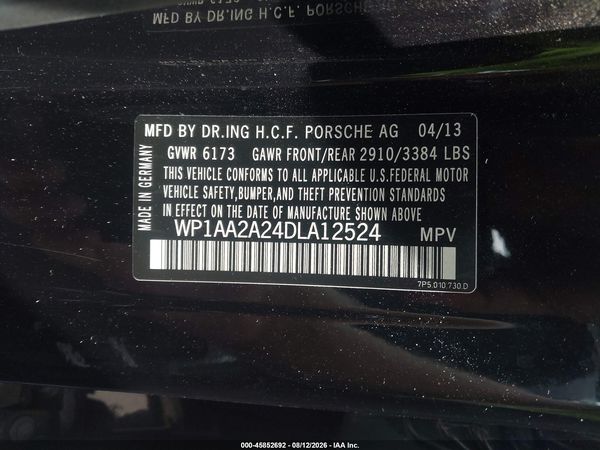 2013 PORSCHE CAYENNE