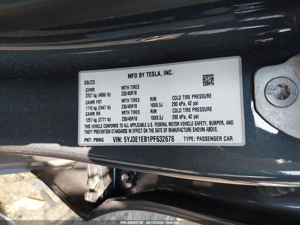 2023 TESLA MODEL 3