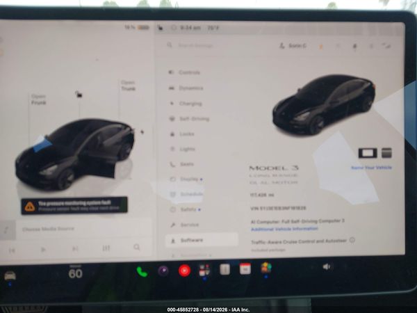 2022 TESLA MODEL 3