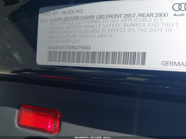 2021 AUDI A6