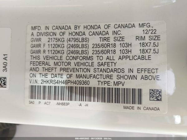 2023 HONDA CR-V EX AWD
