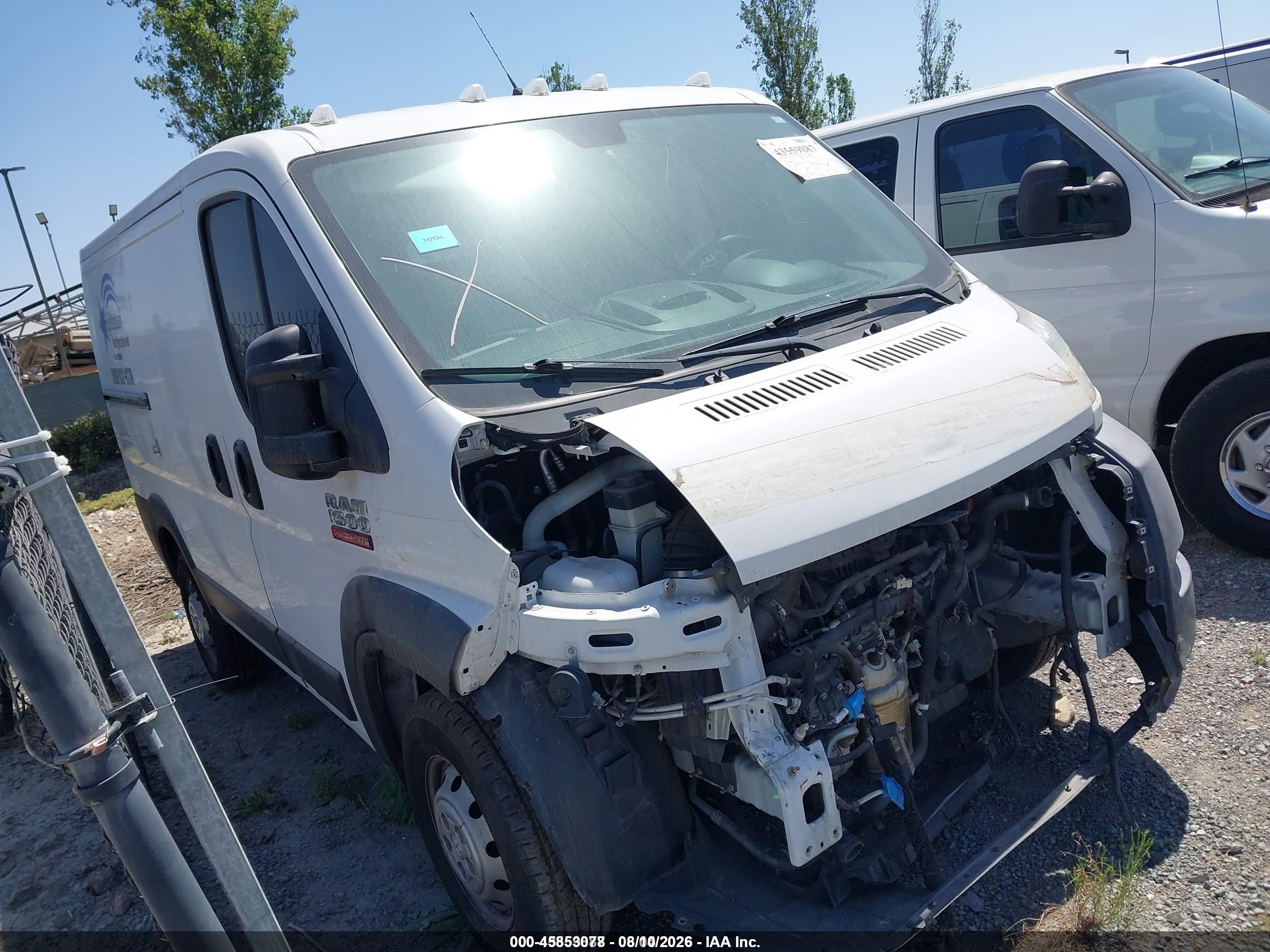 2019 RAM PROMASTER 1500 LOW ROOF 118 WB