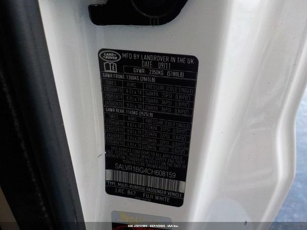 2012 LAND ROVER RANGE ROVER EVOQUE Pure Premium