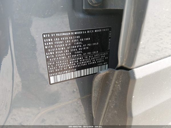 2023 VOLKSWAGEN TAOS 1.5T SEL — I9