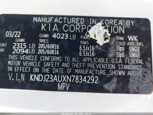 2022 KIA SOUL LX