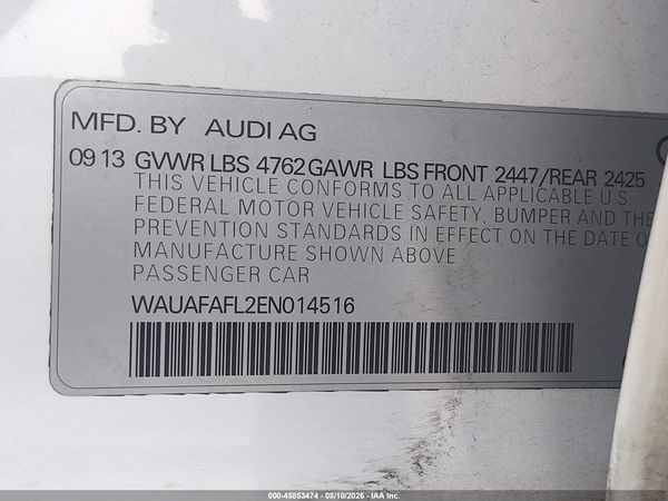 2014 AUDI A4 2.0T PREMIUM