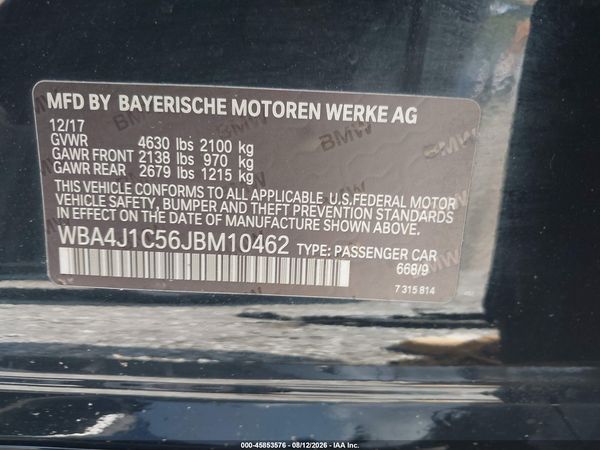 2018 BMW 430I GRAN COUPE