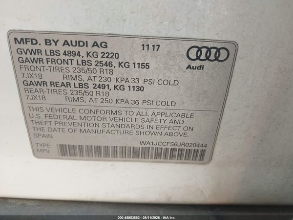 2018 AUDI Q3